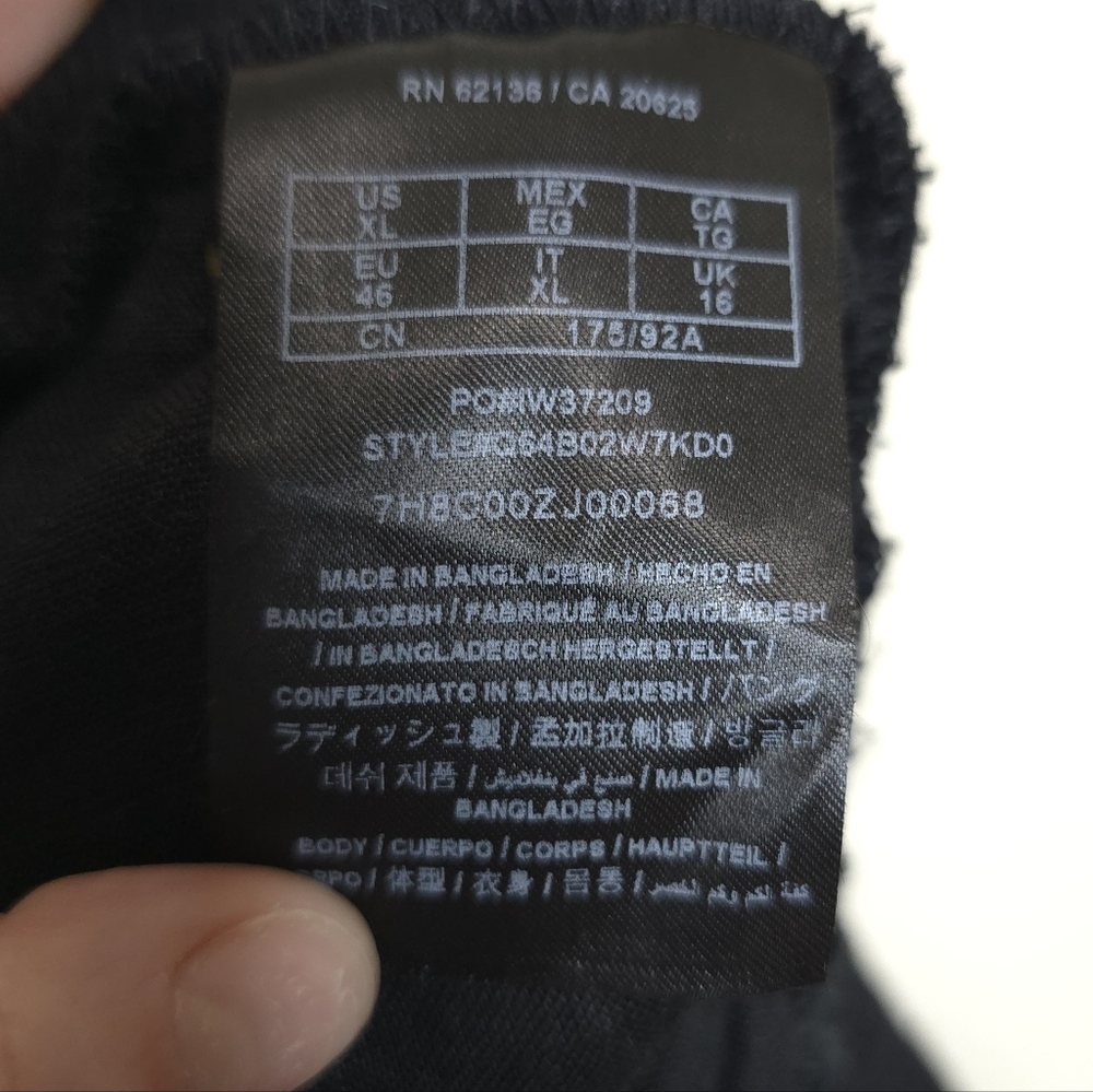 GUESS 100% Linen Black Drawstring Pants XL Wide Leg Lightweight Resortwear - Picture 6 of 8